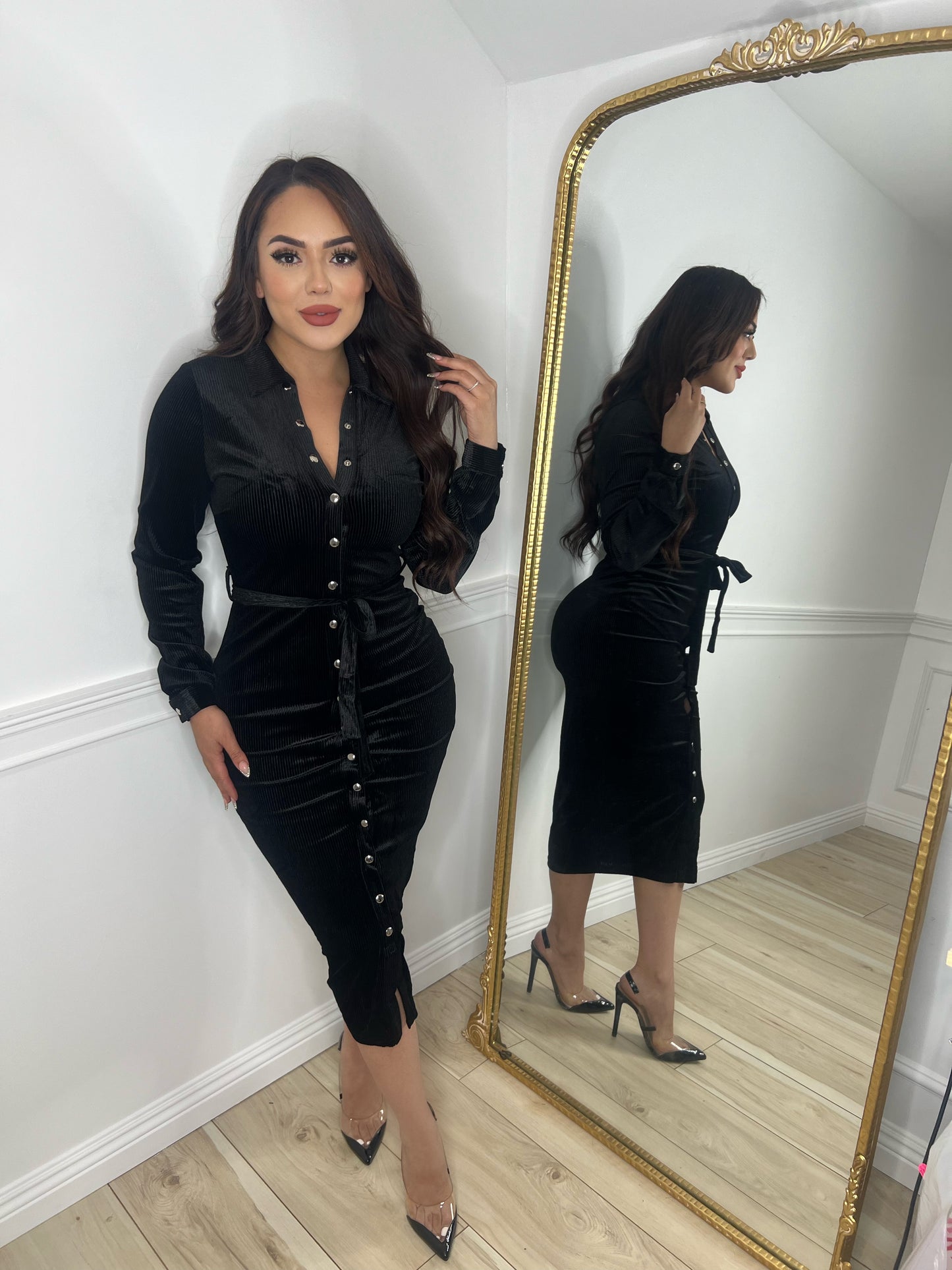 KRISTEN DRESS - (BLACK)