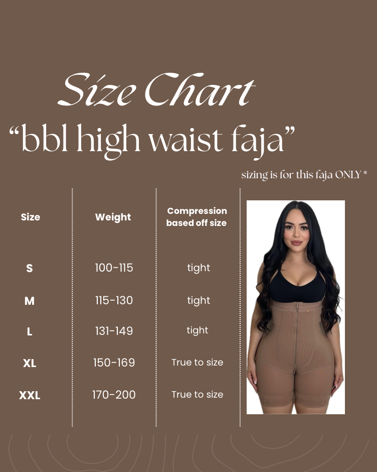 BBL HIGH WAIST FAJA - (MOCHA)