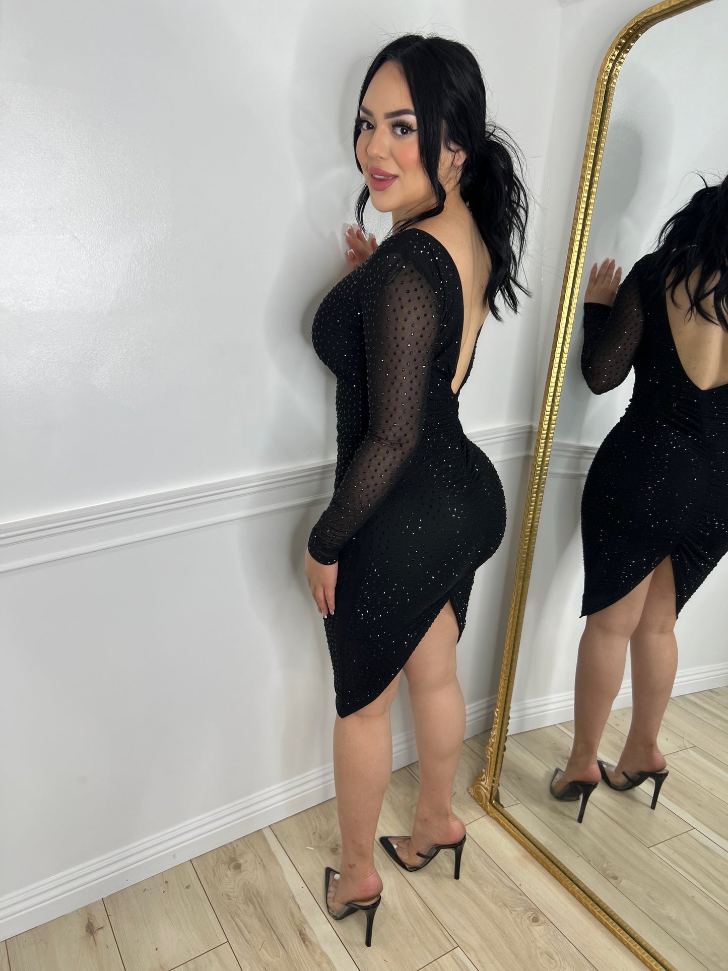 VDAY DRESS - (BLACK)