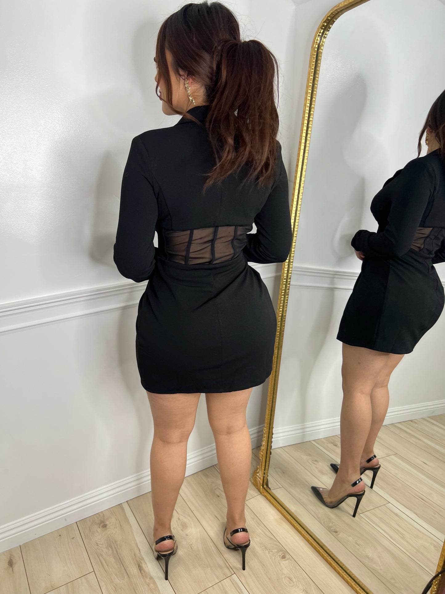 TEACH ME DRESS - (BLACK)