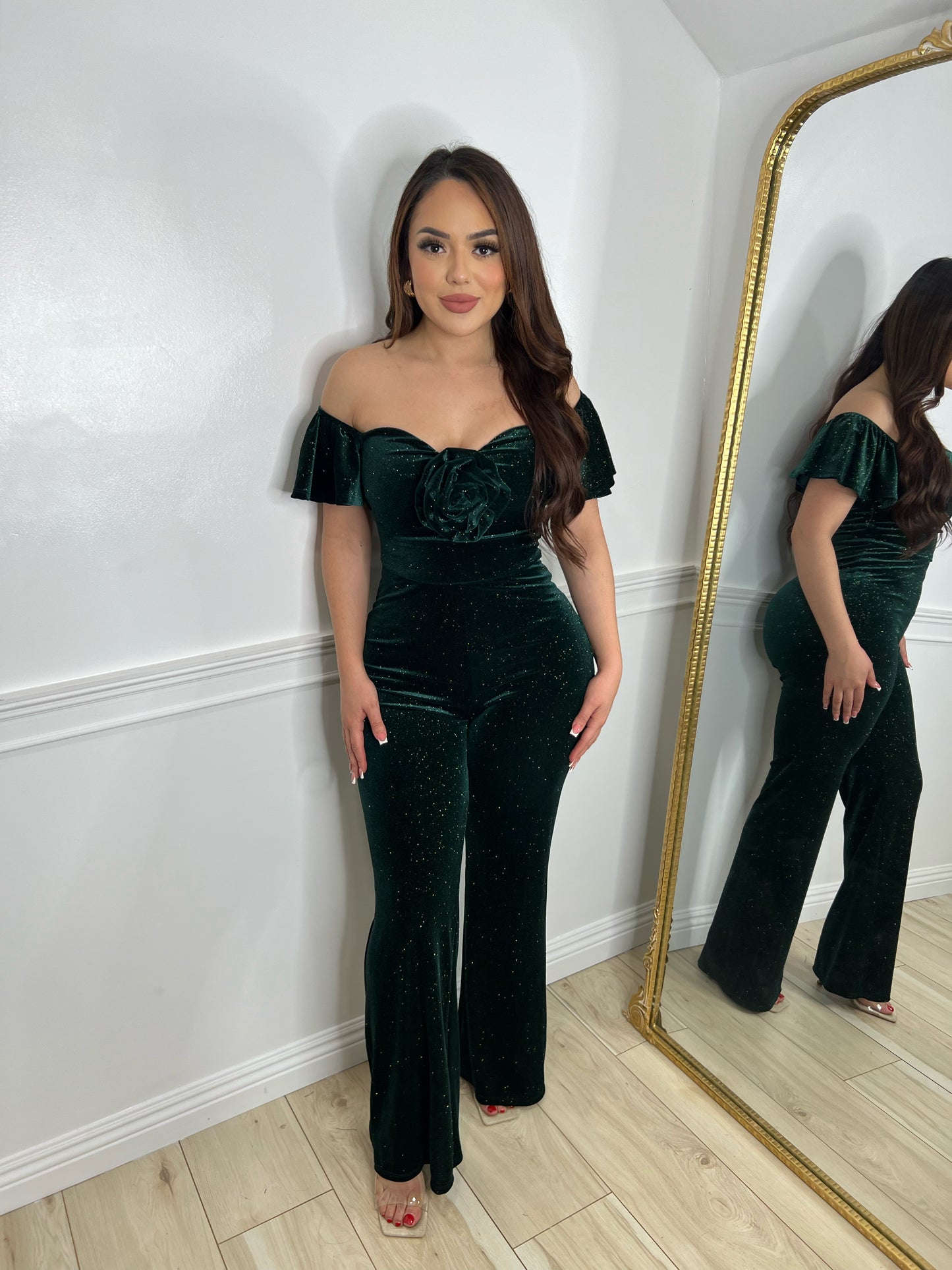 LUCY JUMPSUIT - (HUNTER GREEN)