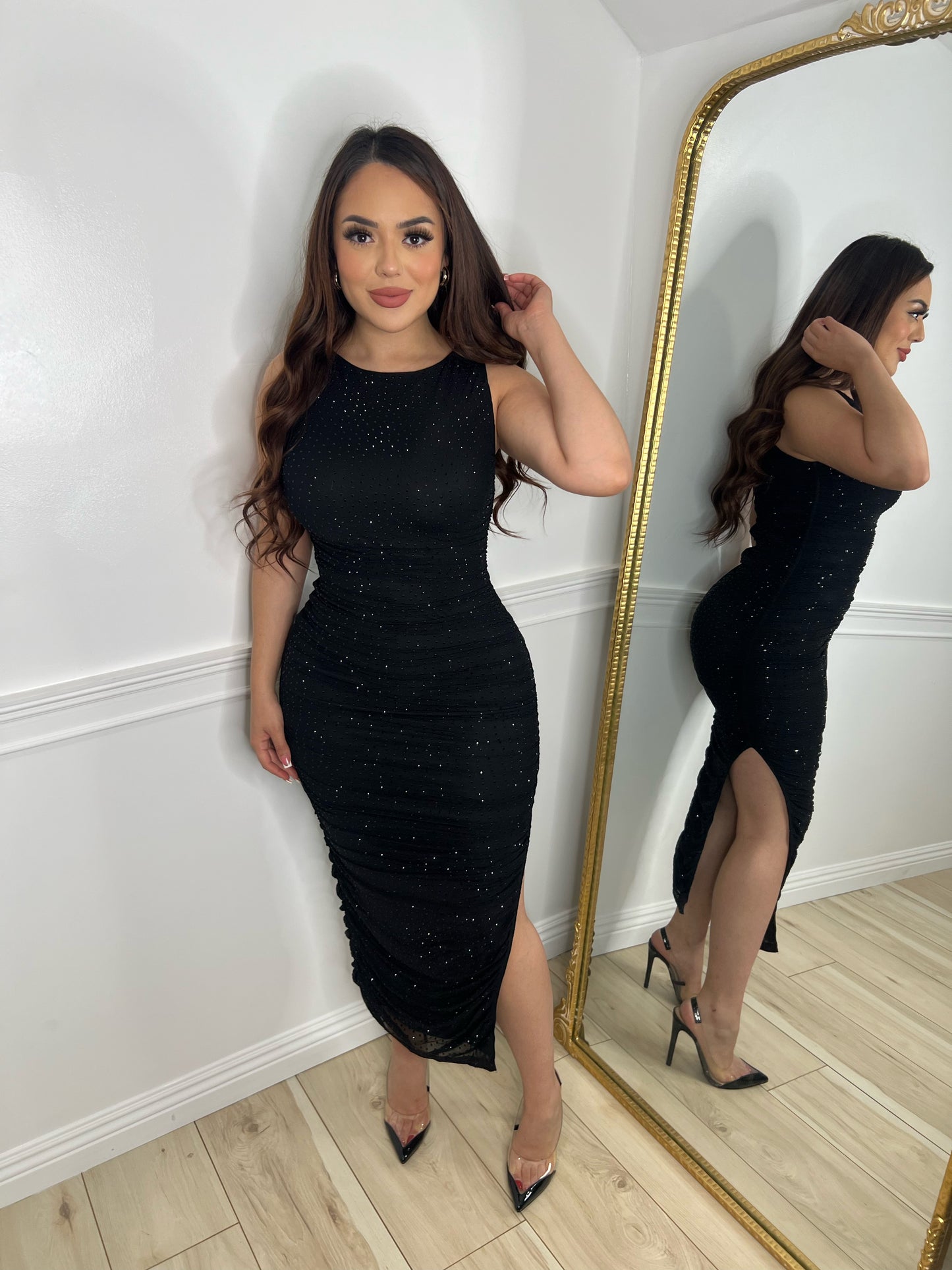 HOLI DRESS - (BLACK)