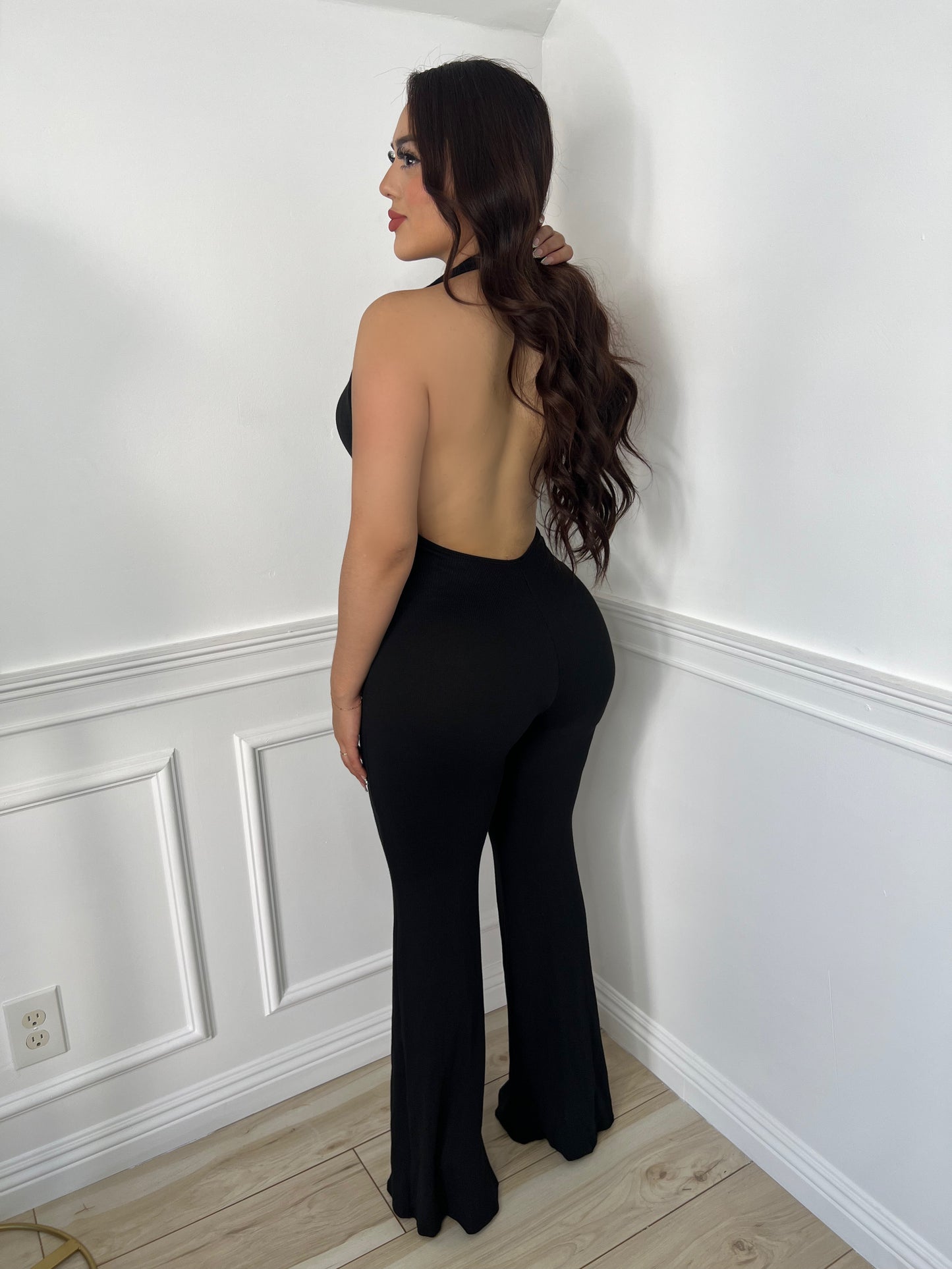 FLORA JUMPSUIT - (BLACK)