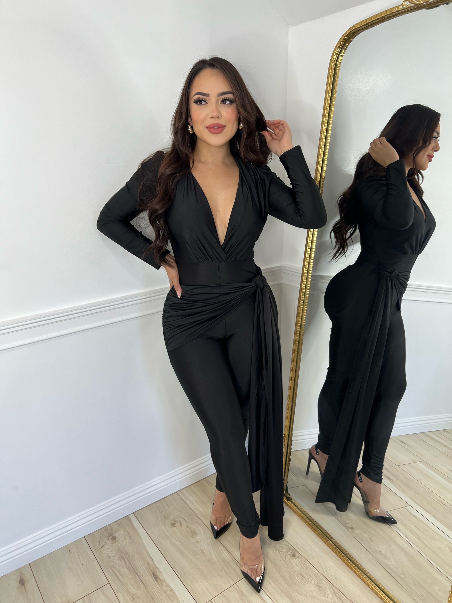 MELISSA JUMPSUIT - (BLACK)