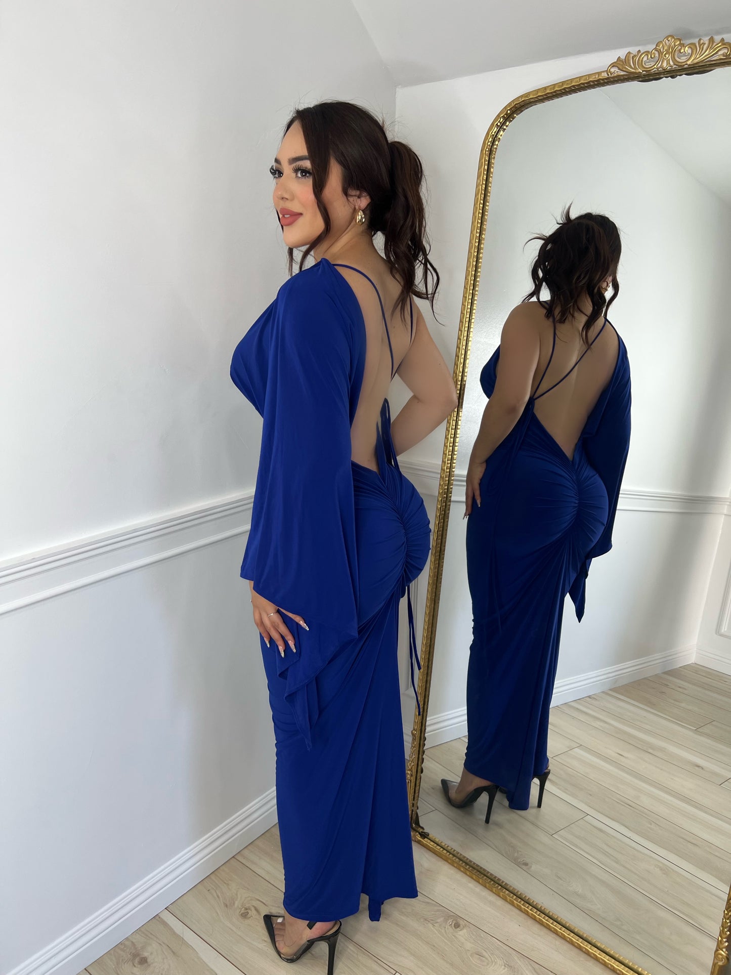 ANNETTE DRESS - (BLUE)