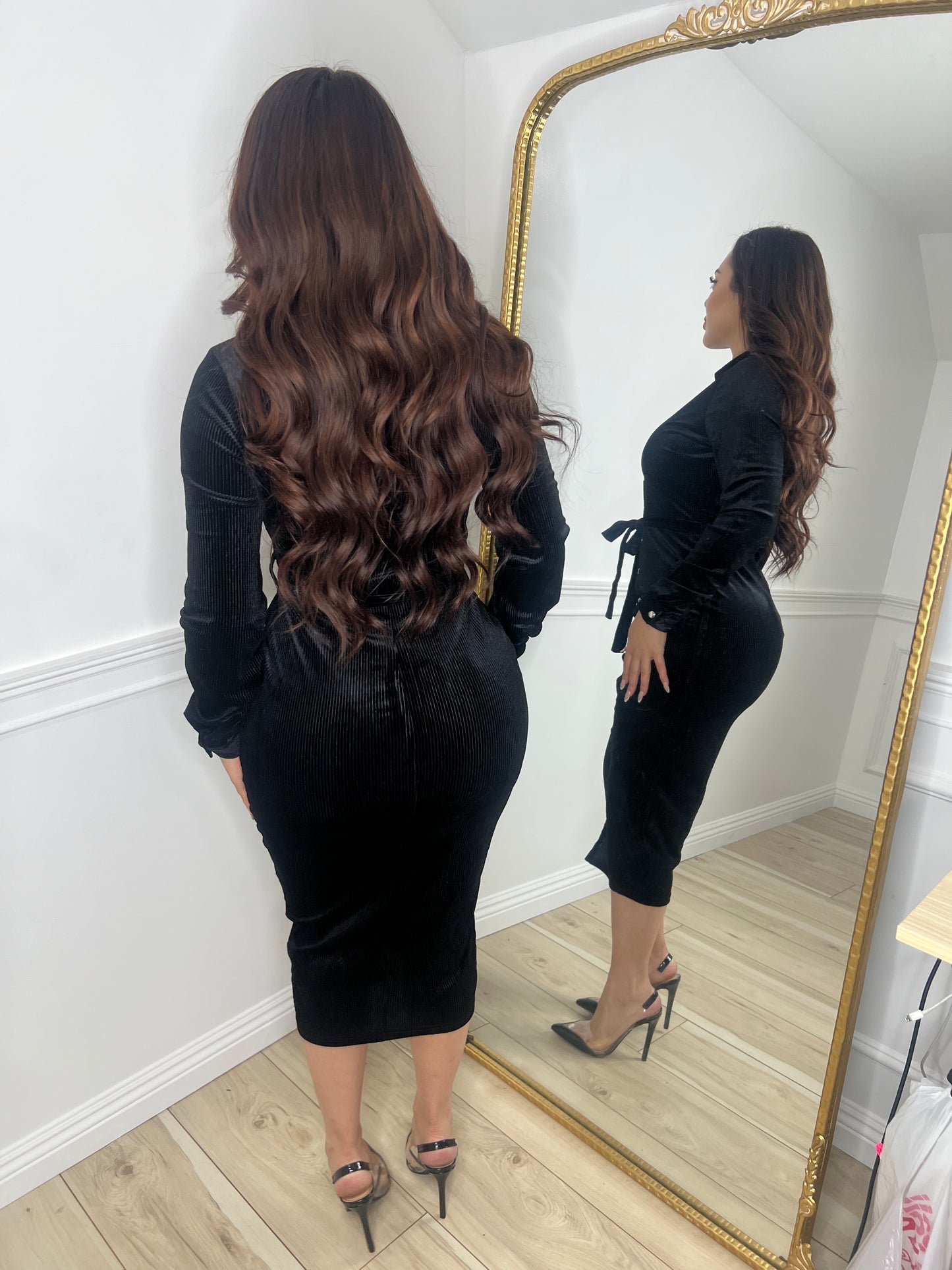 KRISTEN DRESS - (BLACK)