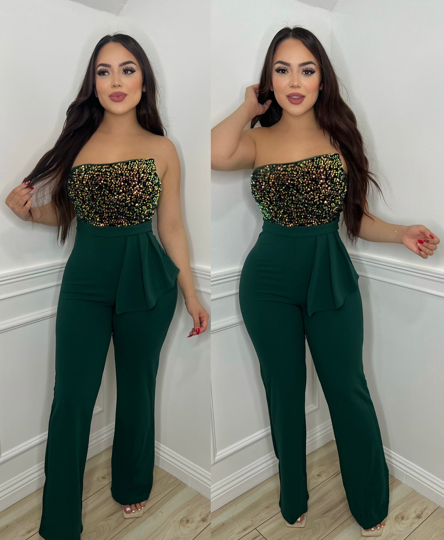 2 SHINE JUMPSUIT - (GREEN)