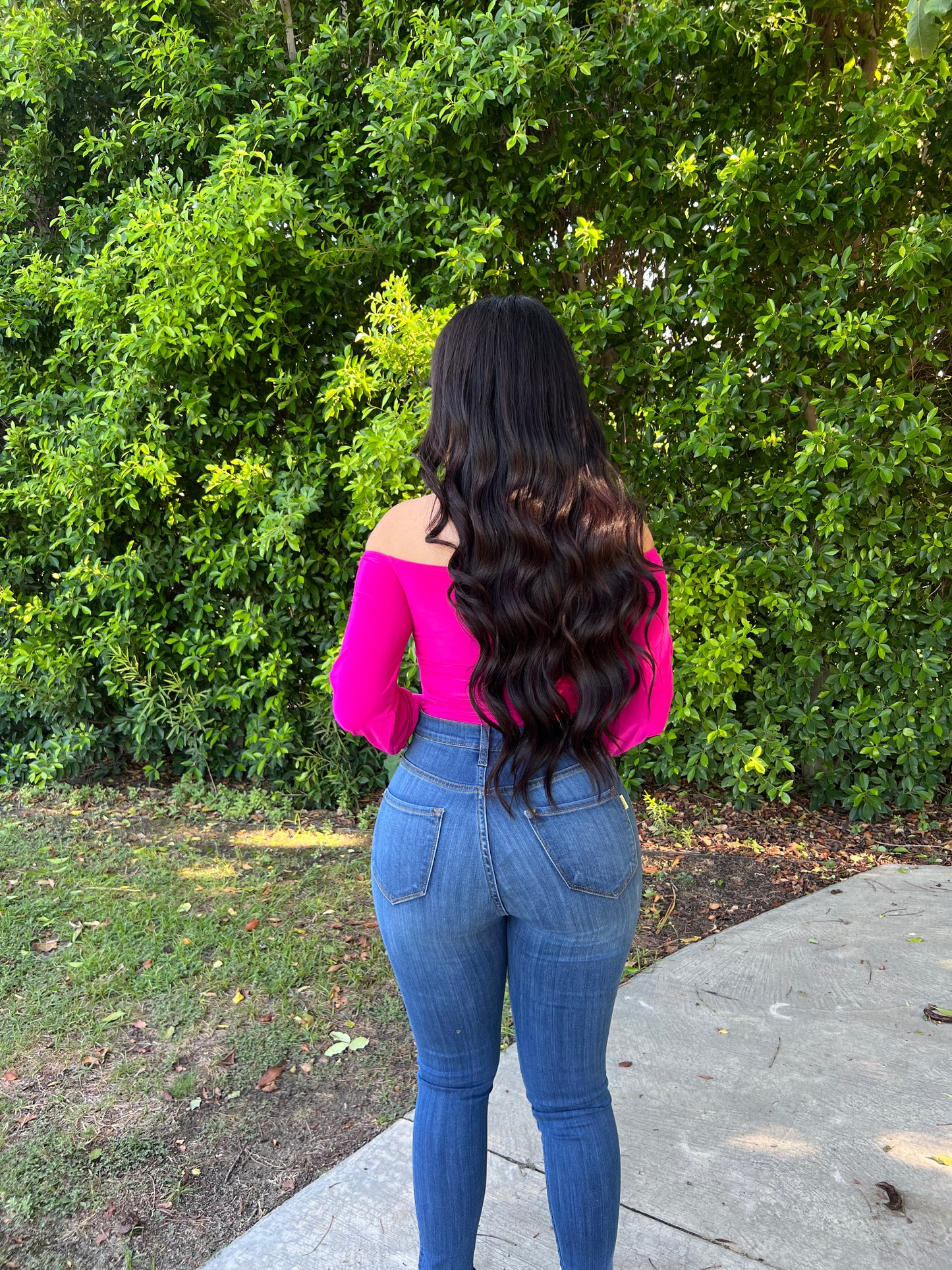 LAURA BODYSUIT - (HOT PINK)