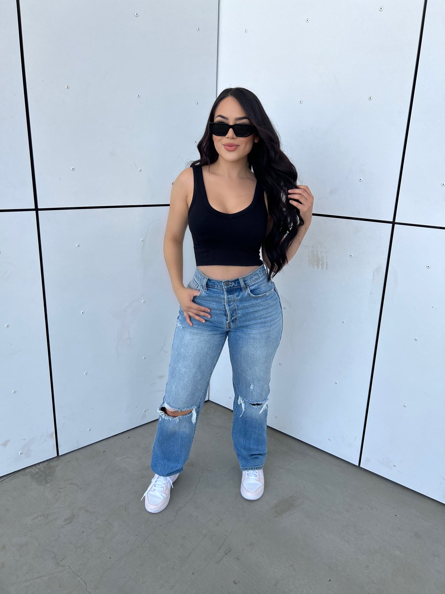 PERFECT MOM JEANS - (DENIM)