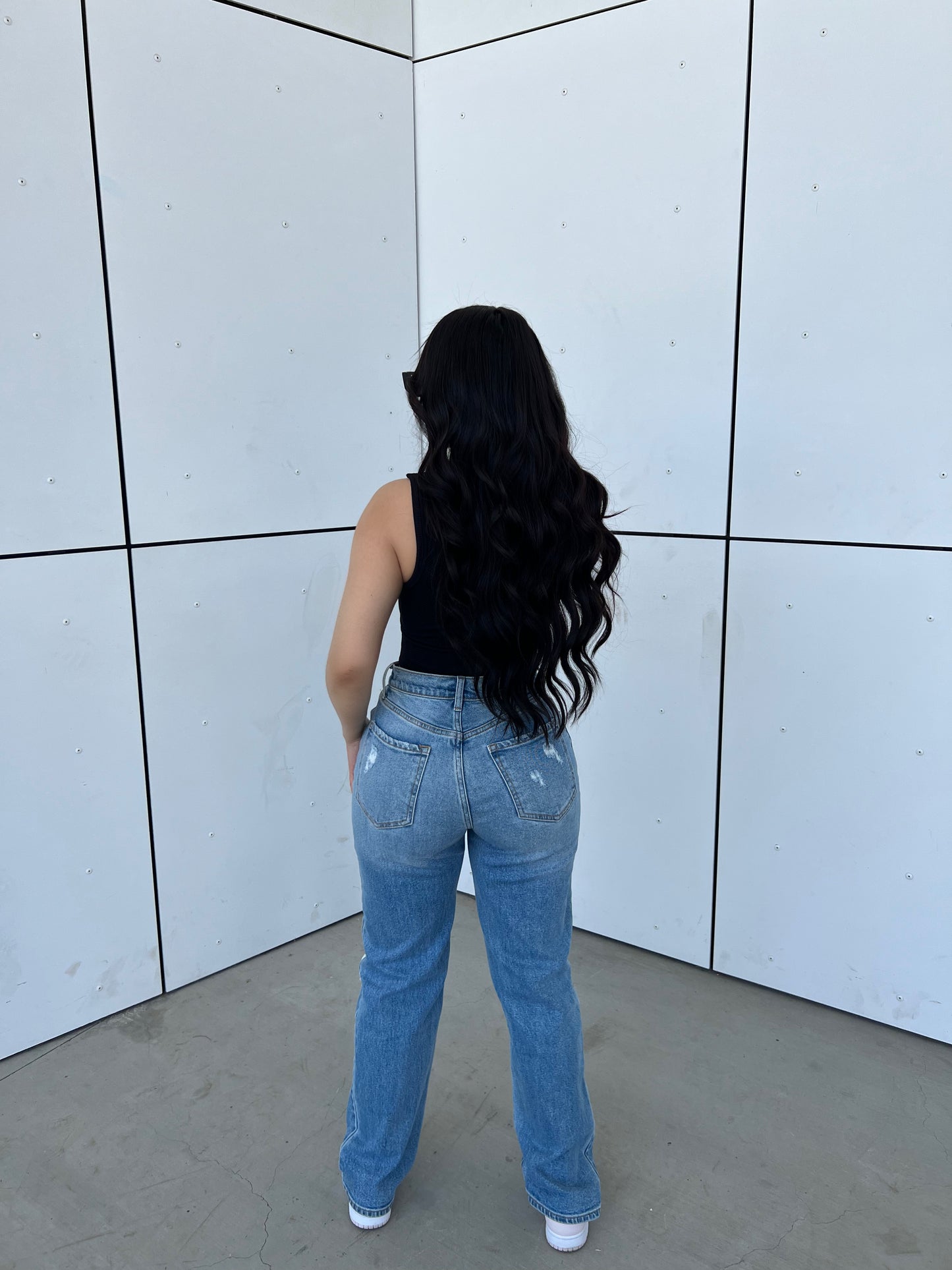 PERFECT MOM JEANS - (DENIM)