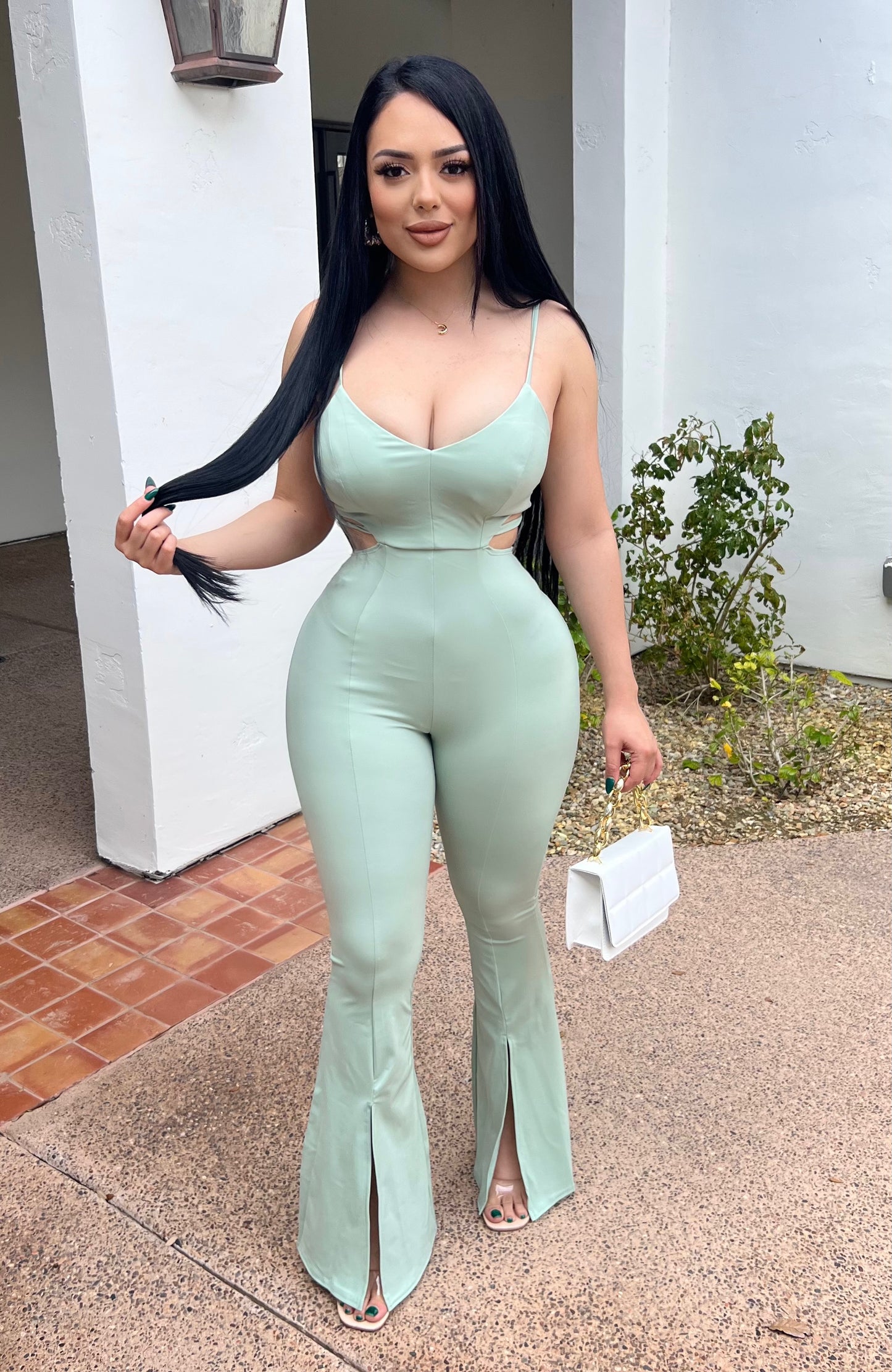AIME JUMPSUIT - (MINT)