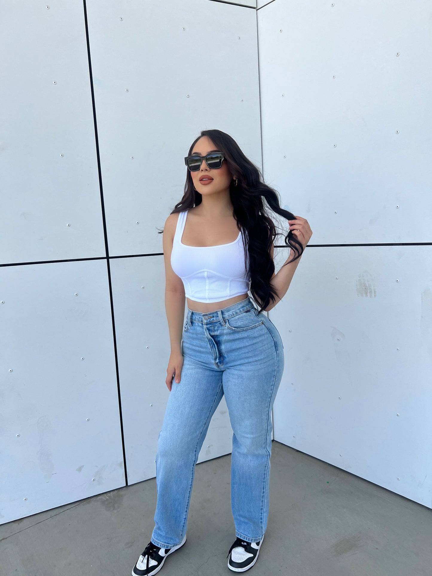 ARIE CROP TOP - (WHITE)