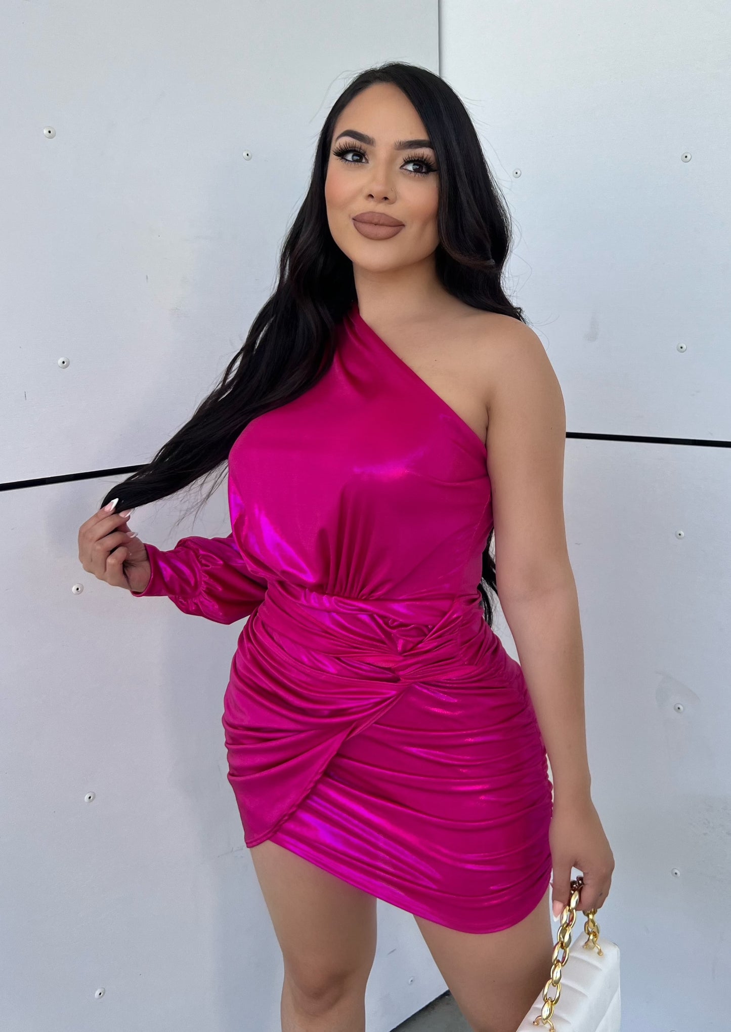 NOVA DRESS - (PINK/BLACK)
