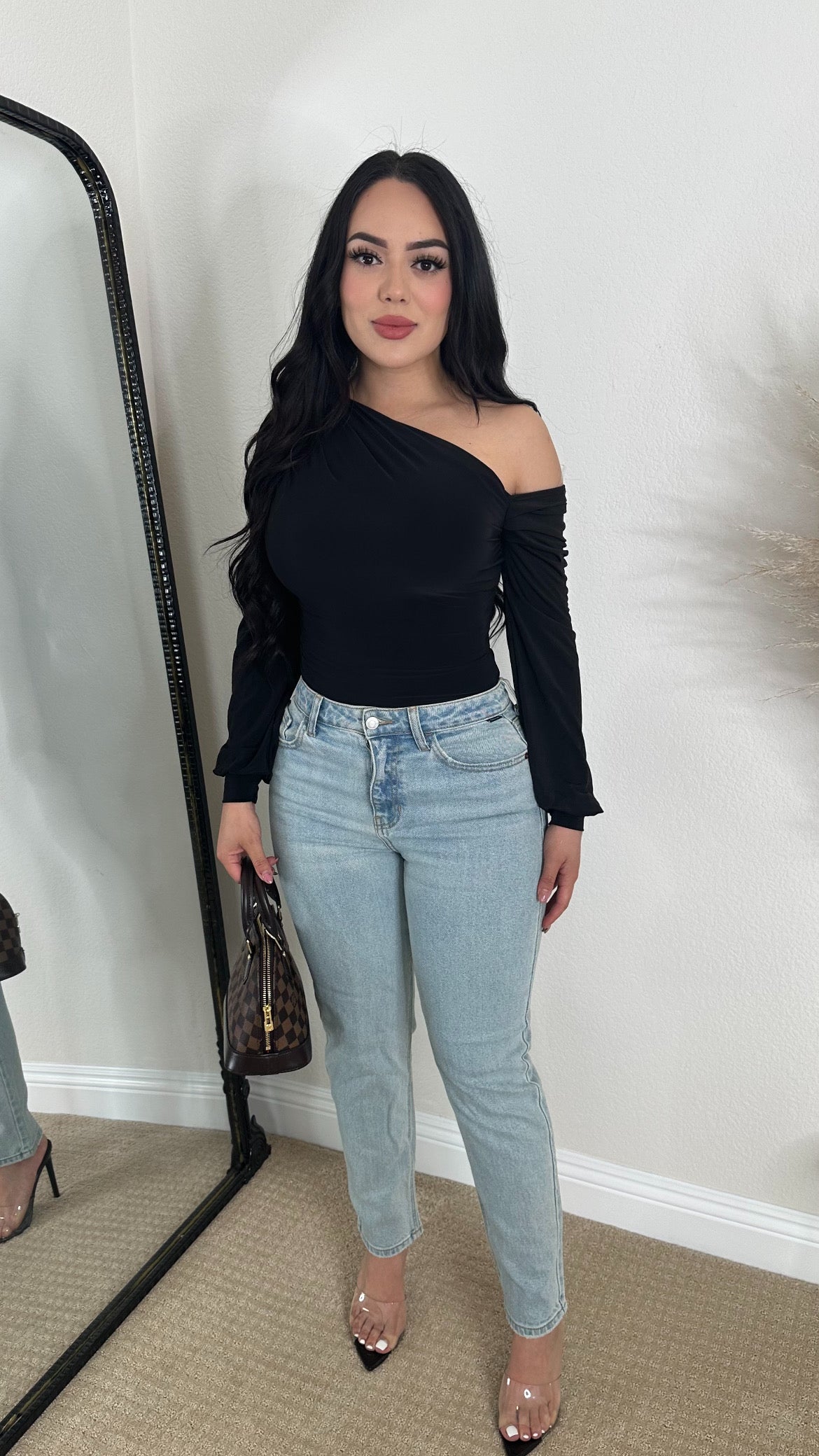 LESLY BODYSUIT - (BLACK)