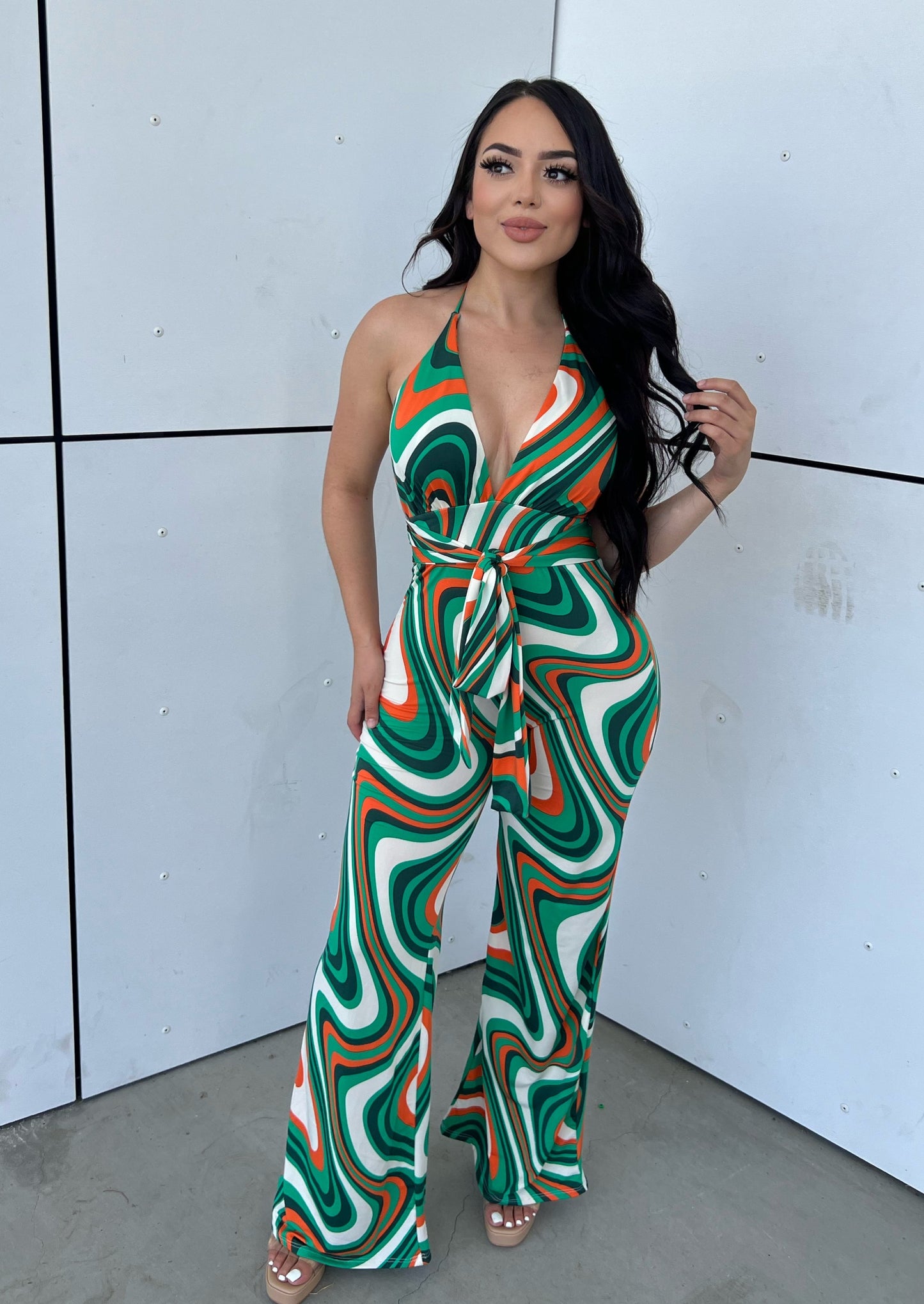 ALEXA JUMPSUIT - (GREEN)