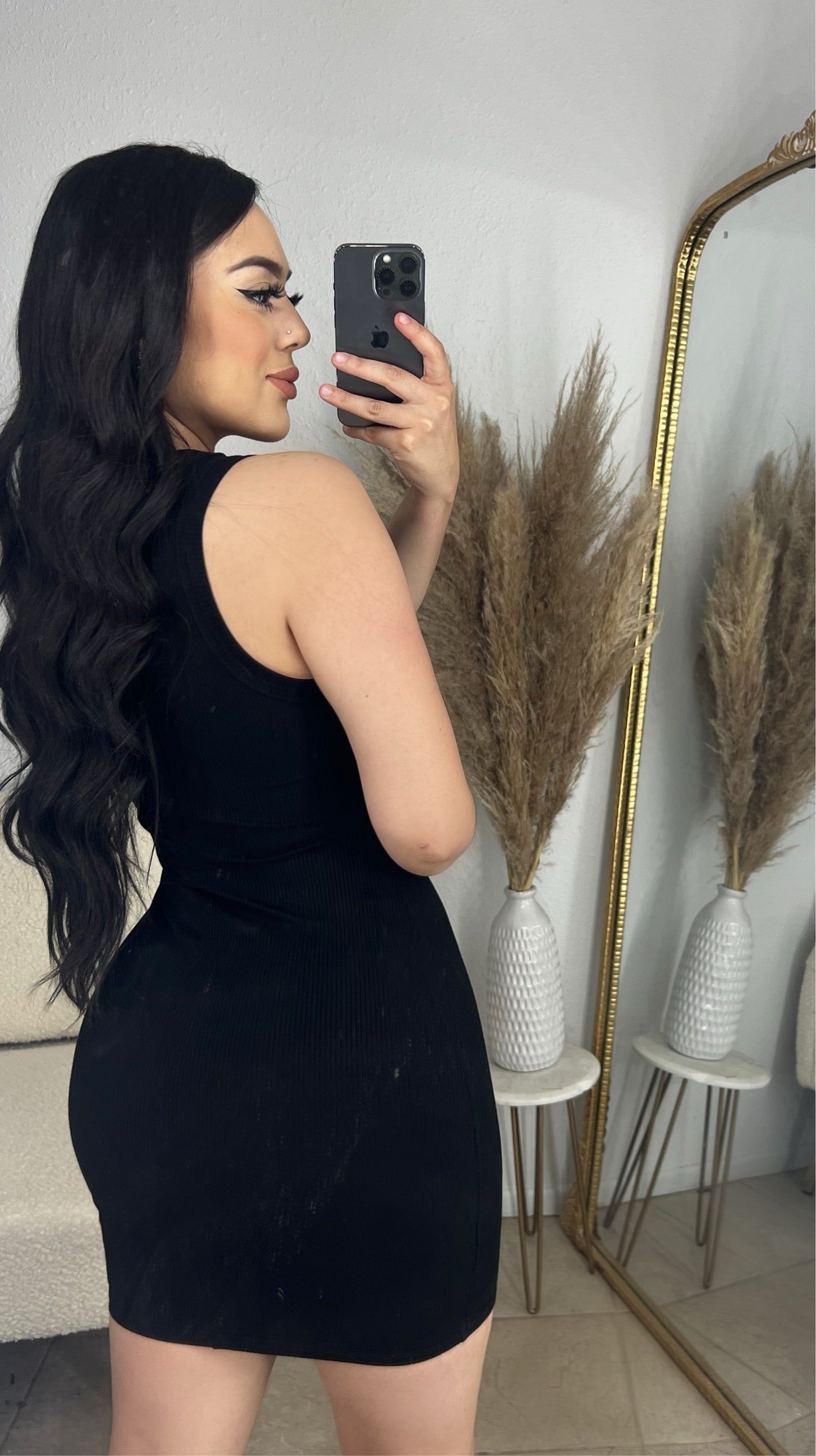 2 SNATCHED DRESS - (BLACK)