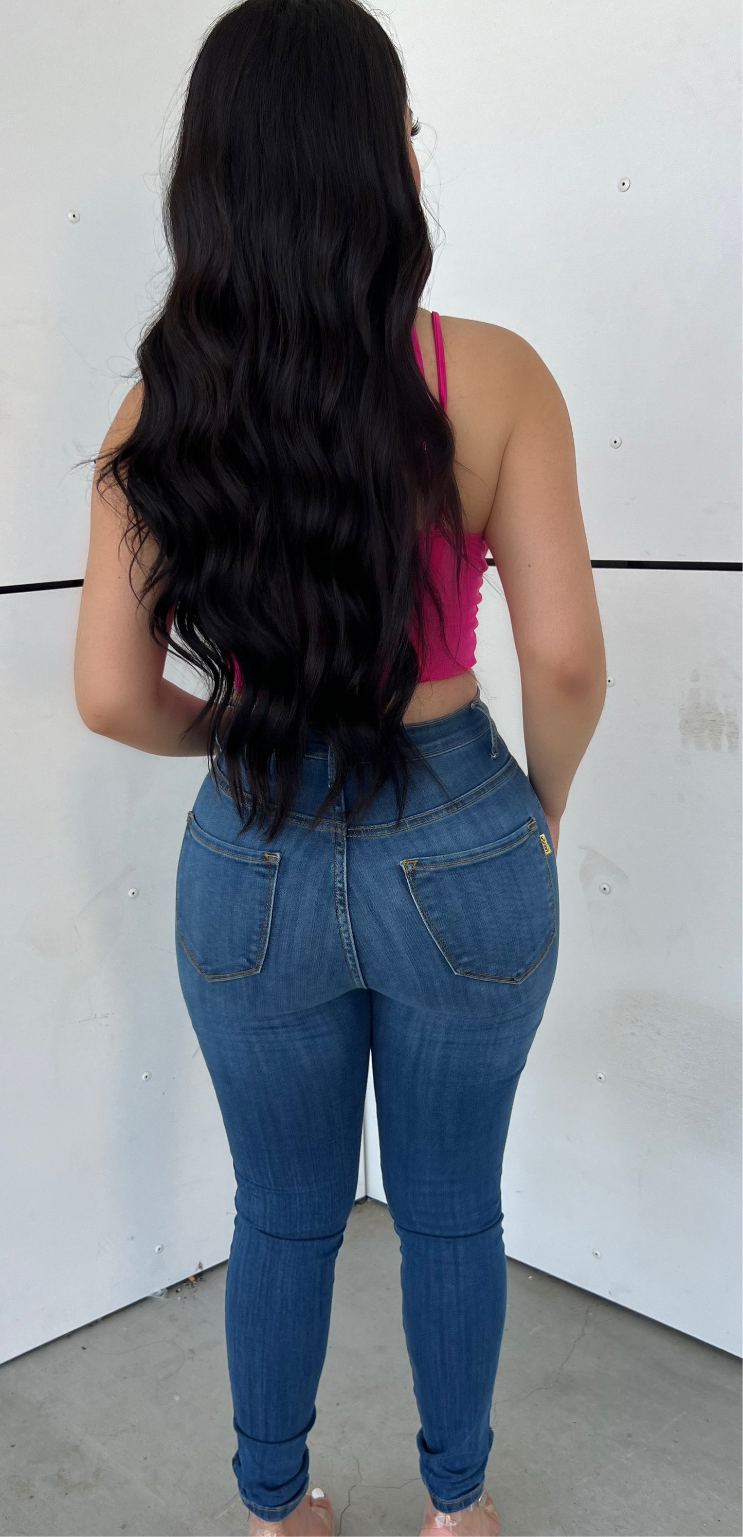 MELI SKINNY JEANS - (DENIM)