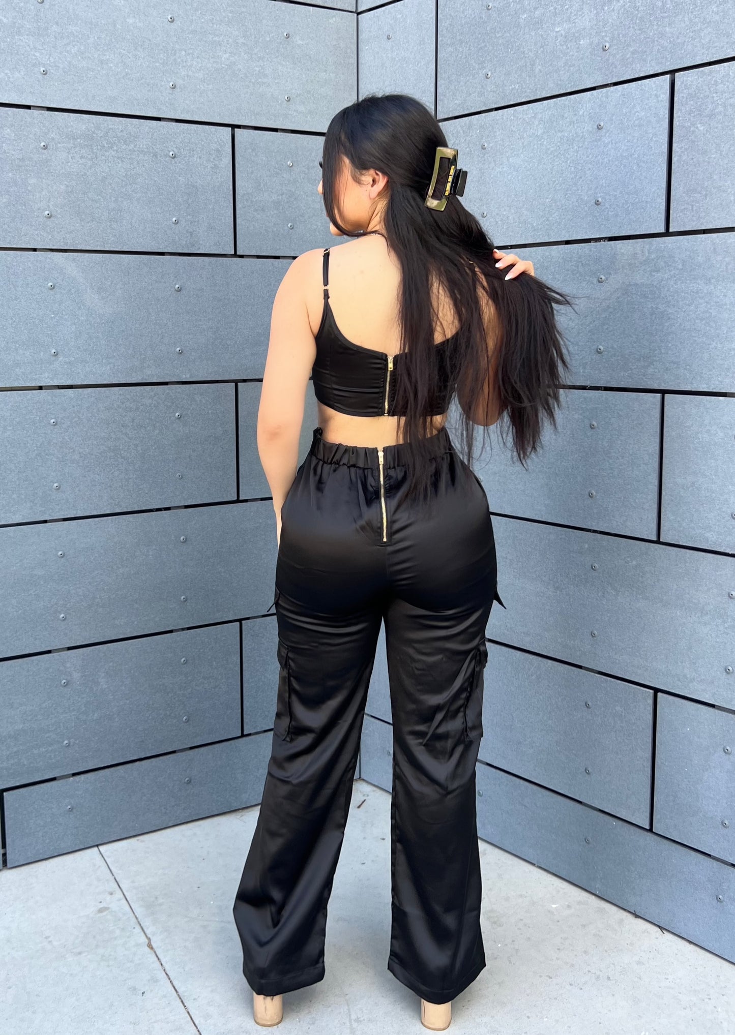 KAY JUMPSUIT- (BLACK)