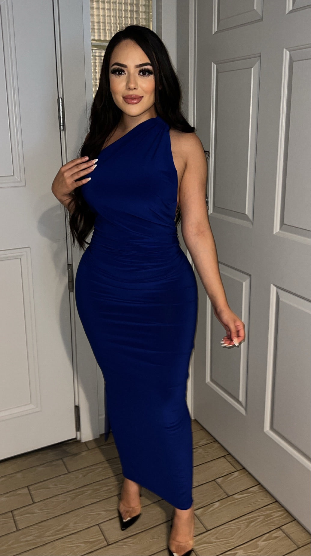EVETTE DRESS - (BLUE)