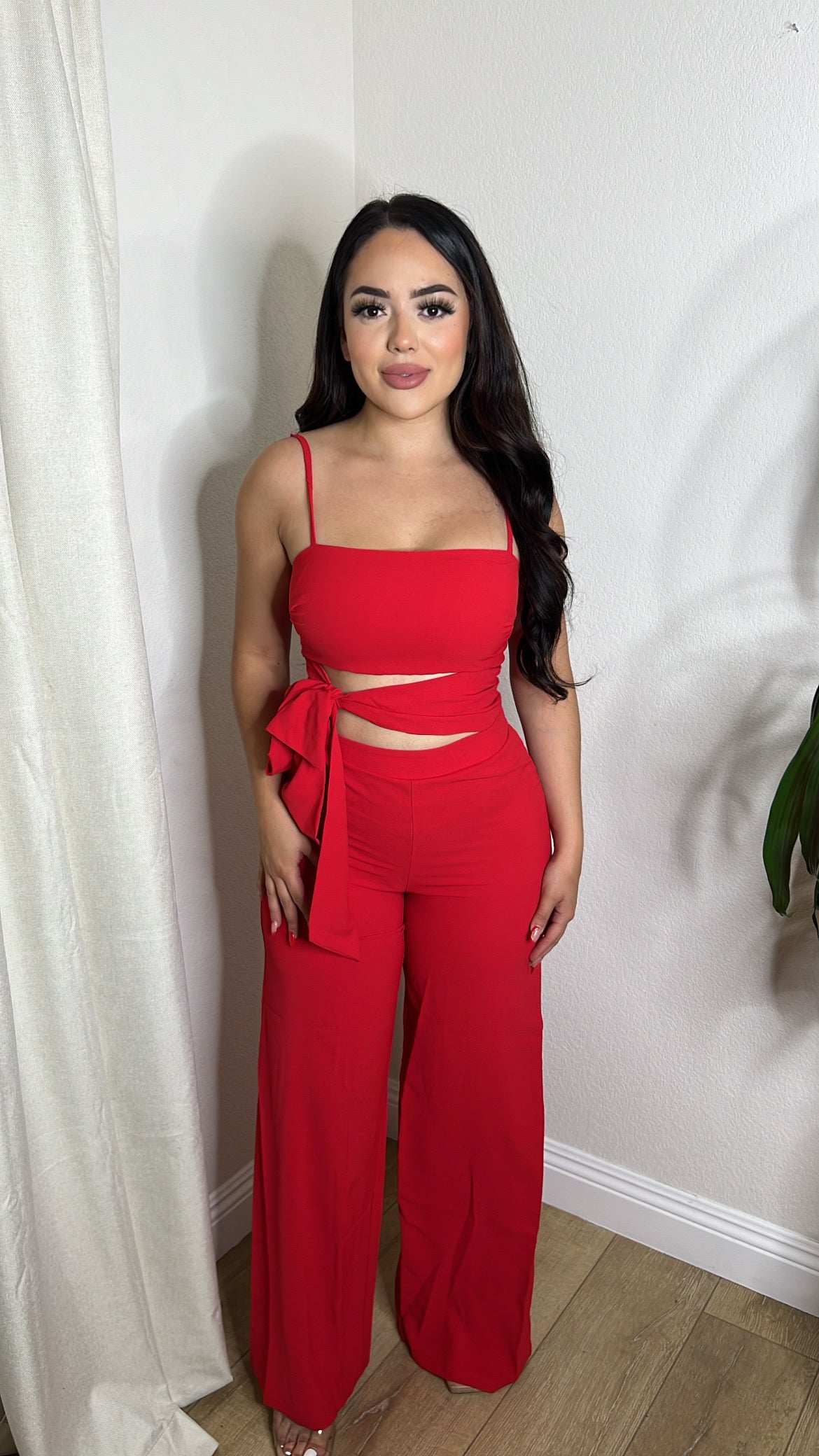 JAYLIN JUMPSUIT - (RED)