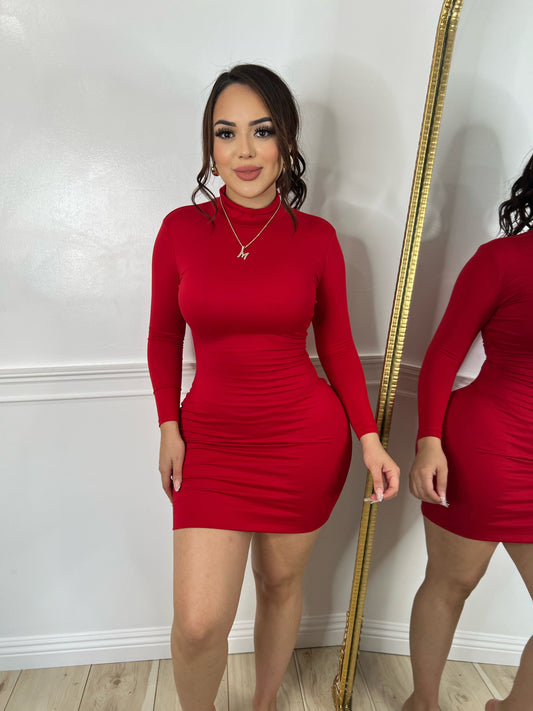 VALENTINA DRESS - (RED)