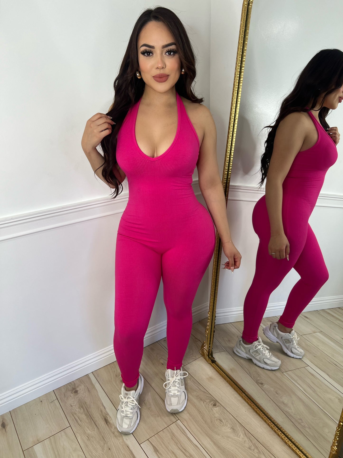 ALLY JUMPSUIT - (PINK)