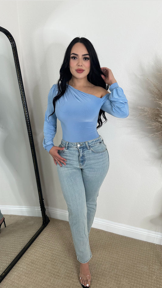 LESLY BODYSUIT - (LIGHT BLUE)