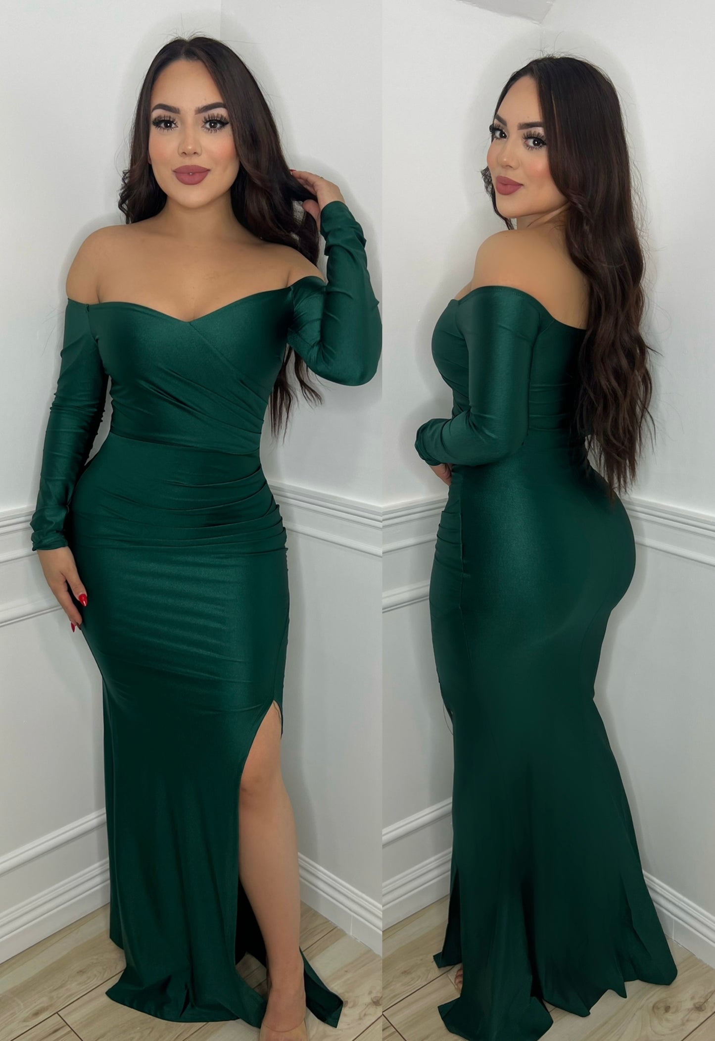 GIA GOWN - (GREEN)