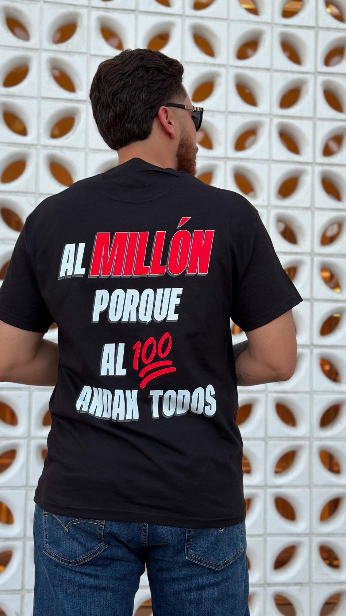 AL MILLÓN T-SHIRT - (BLACK)