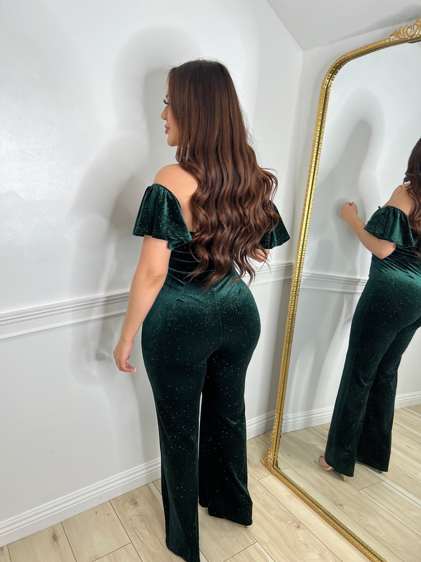 LUCY JUMPSUIT - (HUNTER GREEN)