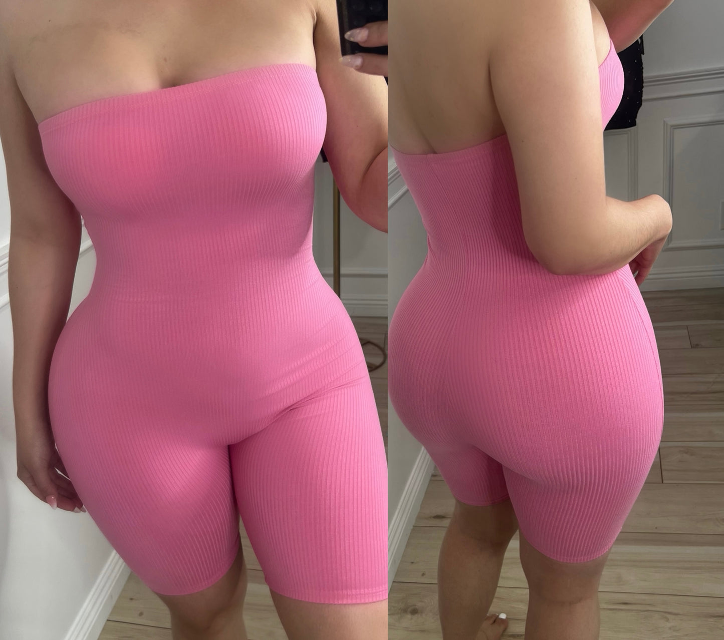 KIMBERLY ROMPER - (PINK)