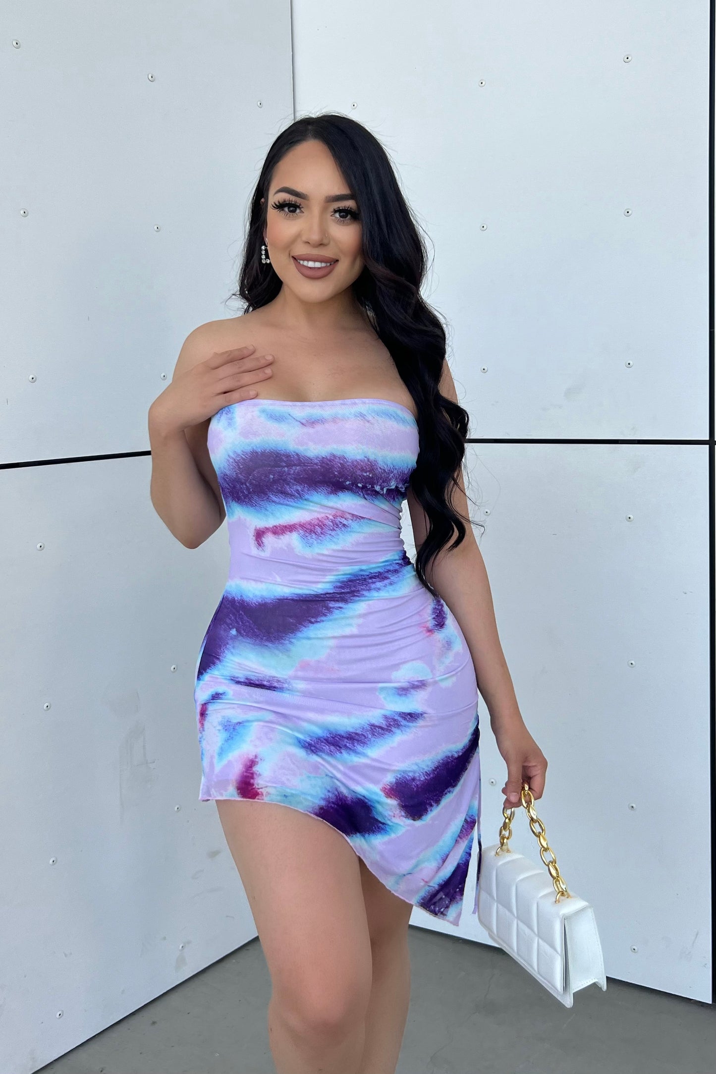 RUBY DRESS - (PURPLE)